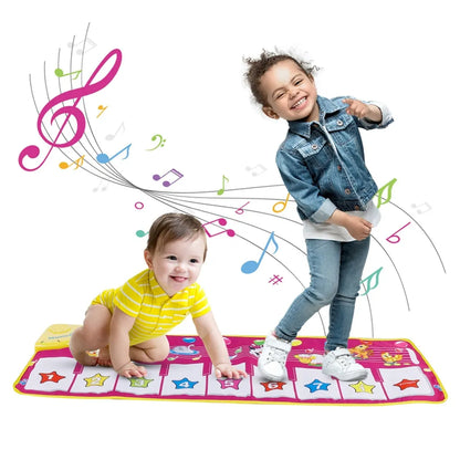  Kinder Baby Klavierteppich Klaviermatte Musikmatte Musik Klavier Matte Spielzeug 100*36cm