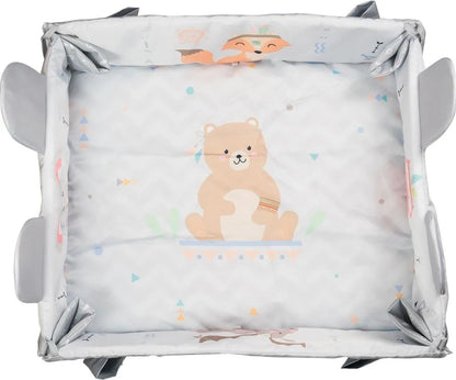  Krabbelmatte Spielmatte Krabbeldecke Kindermatte Interaktive Matte 110x100cm +30 Bälle