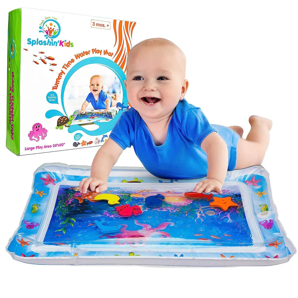  Hikeren Baby Wassermatte, Baby Aufblasbares Flapping Wasser Kissen, 66×50cm Ozean Spiel Wasser Kissen, Wasserspielzeug Baby Sensorisches Entwicklung Ausbildung