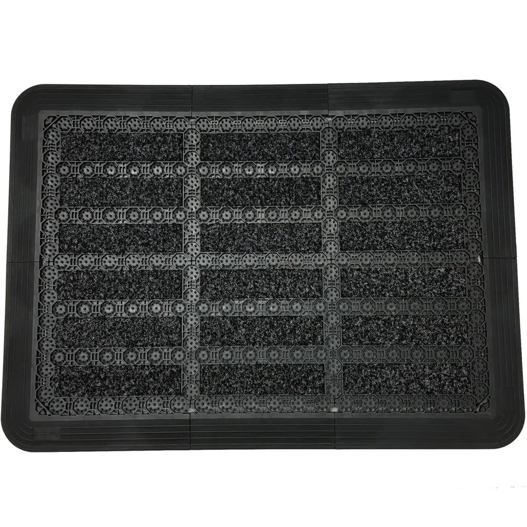  Fußmatte Außen Grau 53 X 73 Cm, Schuhabstreifer Aus Thermoplastic Elastomer (TPE), Fußabtreter Außen, Schmutzfangmatte Außenbereich, Fussmatte Aussenbereich, Türmatte Außen, Fußabstreifer Hauseingang