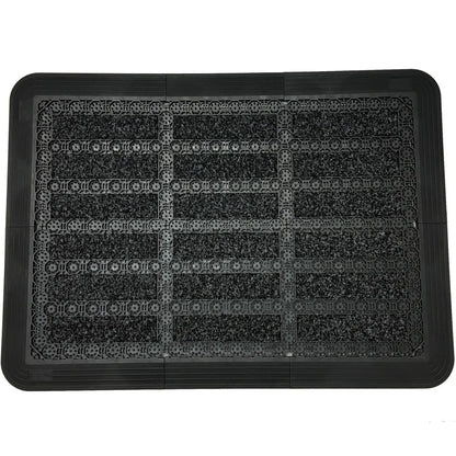  Fußmatte Außen Grau 53 X 73 Cm, Schuhabstreifer Aus Thermoplastic Elastomer (TPE), Fußabtreter Außen, Schmutzfangmatte Außenbereich, Fussmatte Aussenbereich, Türmatte Außen, Fußabstreifer Hauseingang