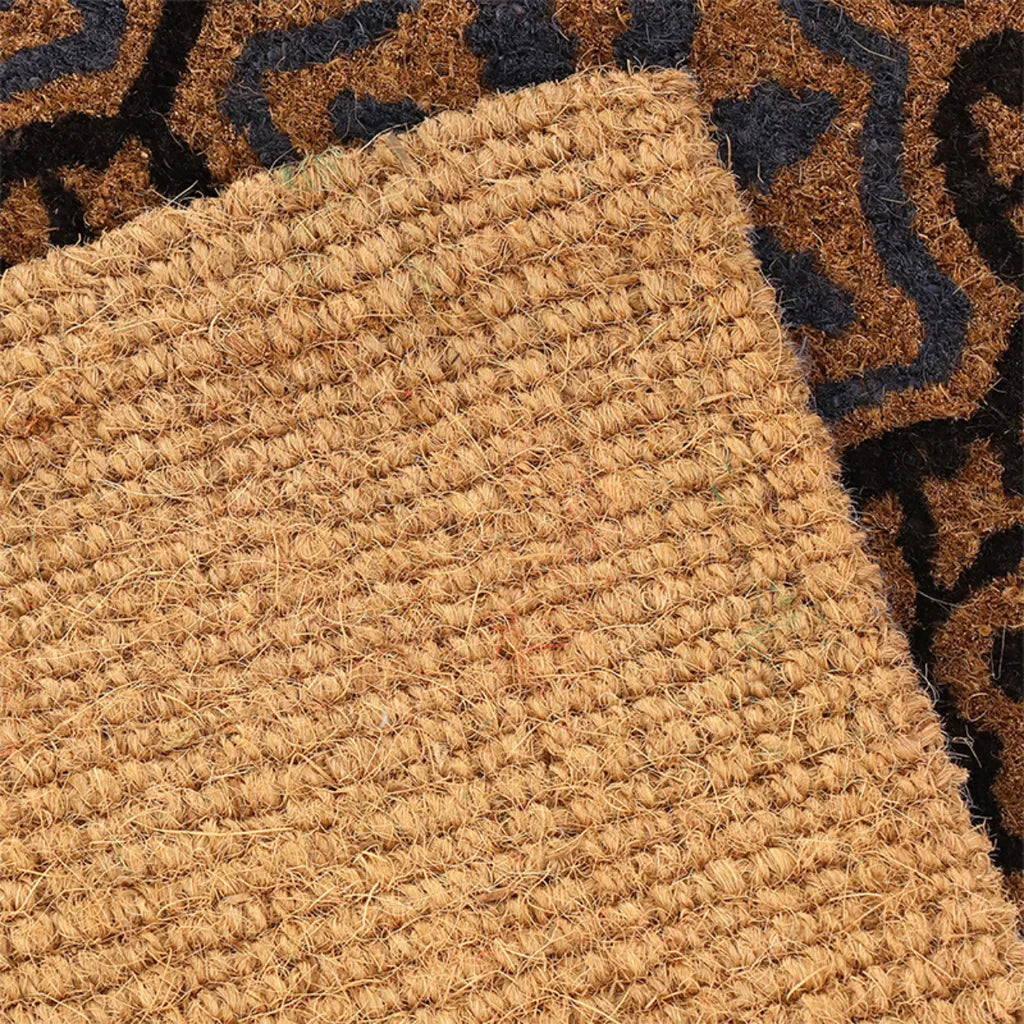  Zauberhafte Türmatte ROMANA Mosaik; Kokos Matte, Portugiesischer Stil, Rosettenmuster