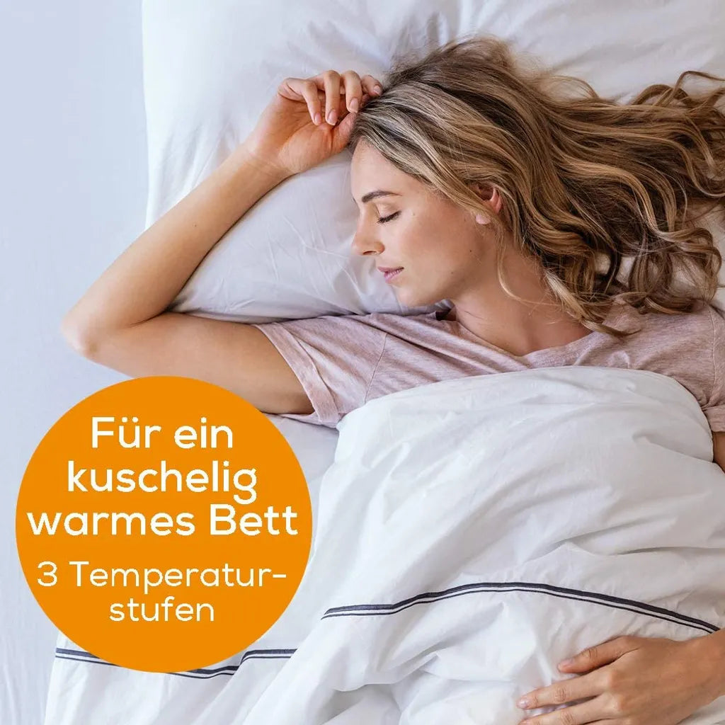  Beurer TS 15 Wärmeunterbett 150x80 Cm 3 Stufen 60W Vlies Waschbar Beleuchtet