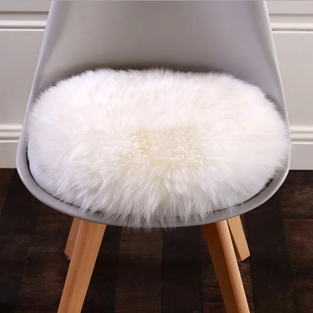 Hochflor Shaggy Teppich Schlafzimmer Ø30cm Pflegeleichte Weiß Rund Teppich Hochflorteppiche