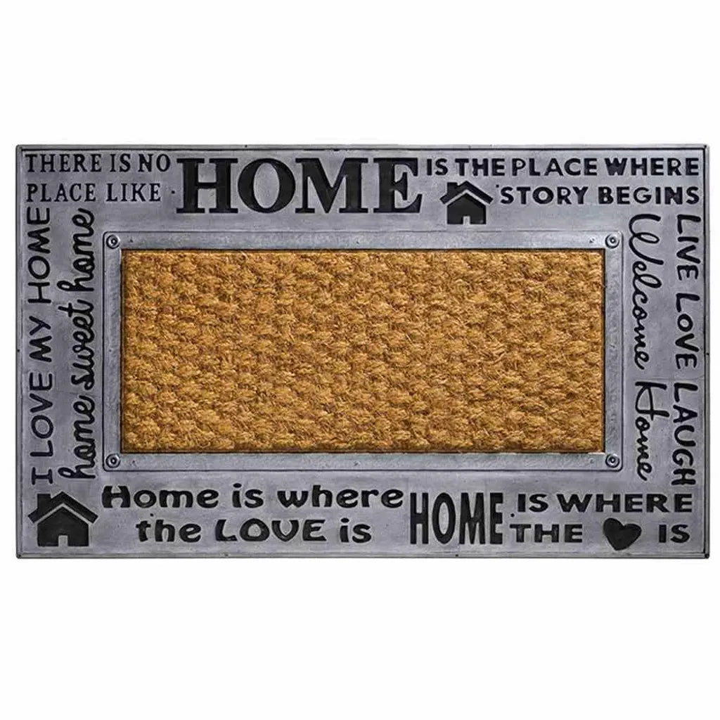  Siena Home 180-1441002 Fußmatte METAL LOOK 45x75cm, Natur/grau