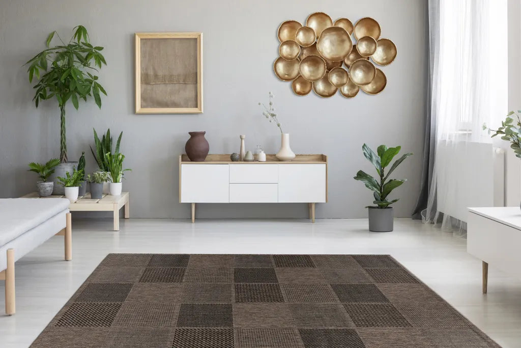  Kayoom - Kurzflor Teppich Splash 400 Grau Grösse: 160cm X 230cm