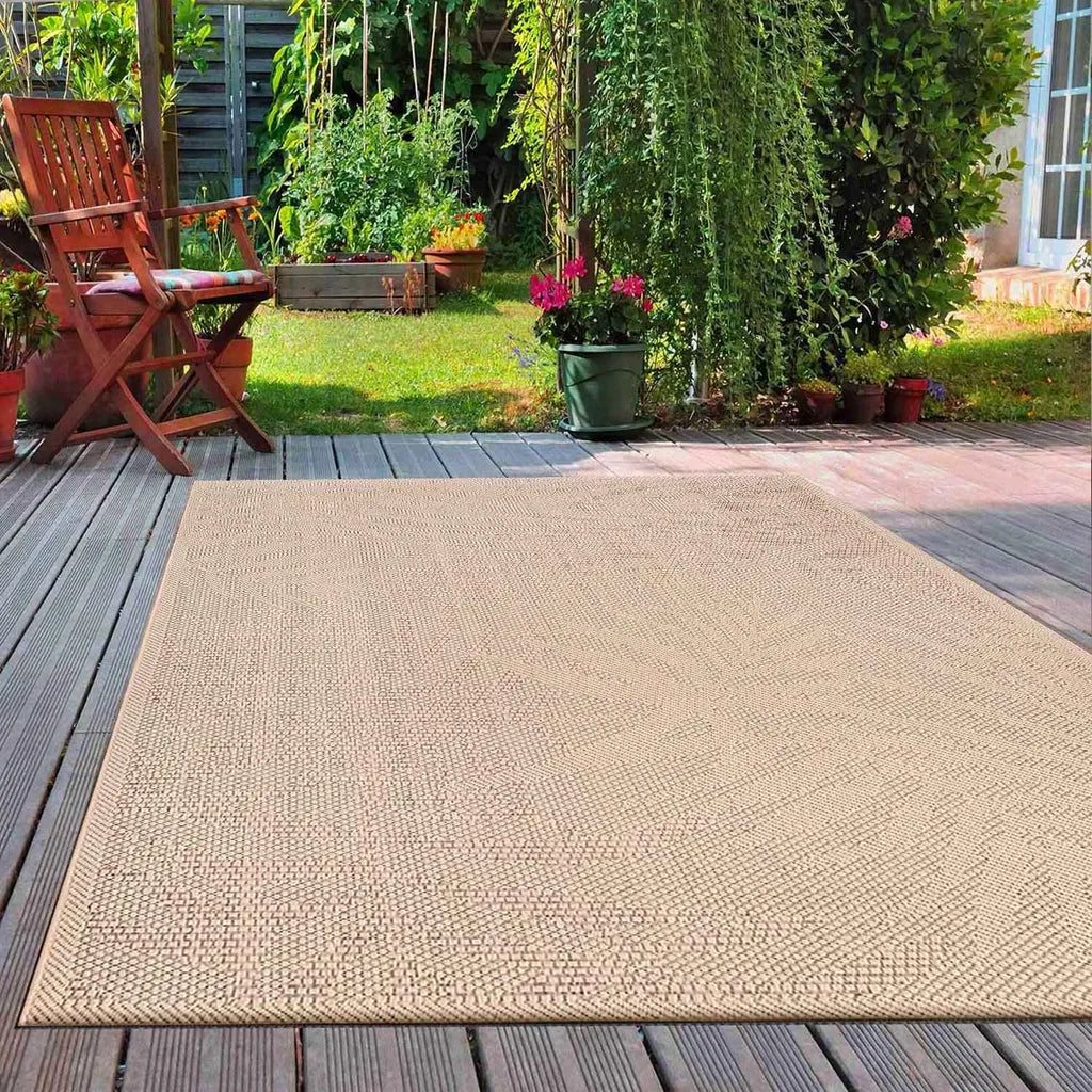  In- Und Outdoor Teppich Küchen, Terrassen & Balkon Teppich In Beige, Maße:120x160 Cm