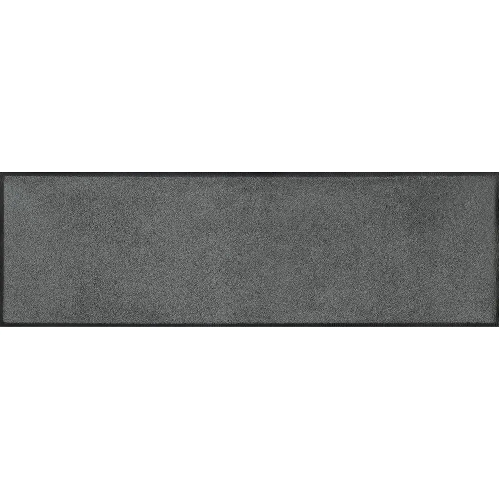  Wash+dry Minimatte Smokey Mit Rand Schuhablage Stufenmatte Waschbare Fußmatte, Größe:35 X 120 Cm