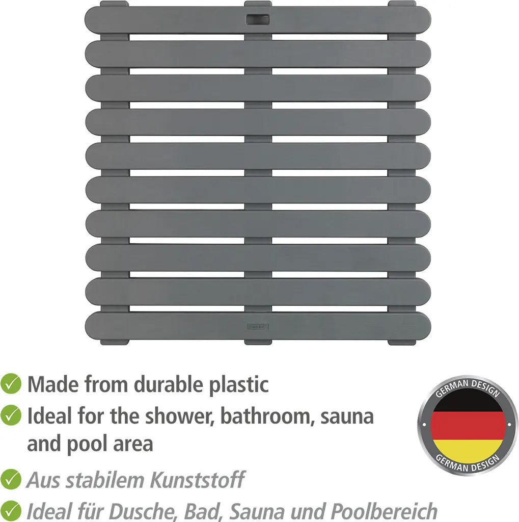 Wenko Duschmatte Indoor & Outdoor Grau 55 X 55 Cm