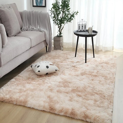  Teppich Wohnzimmer, Weicher Samt Hochflor Wohnzimmerteppich Teppiche Antirutschunterlage Teppiche Für Wohnzimmer Schlafzimmer Matten,160x200cm,Beige