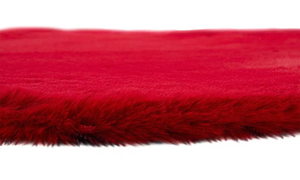  Teppich - Rot - 63 X 50 Cm - Herzform