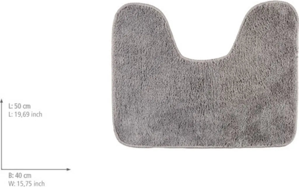 Wenko WC-Vorleger Mit Ausschnitt Grey