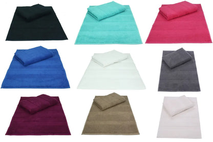  Betz 2er Pack Badvorleger Größe 50x70 Cm 100% Baumwolle Badematte Badteppich Duschvorlage DELUXE Qualität 680 G/m² Farbe - Mokka