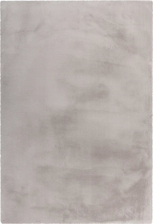  Kayoom - Hochflor Teppich Rabbit Light 525 Silber Grösse: 160cm X 230cm