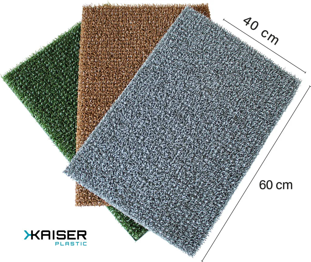  Kaiser Plastic Fußmatte | Für Außen Und Innen | 40 X 60 Cm | Farbe: Klassisch Grün