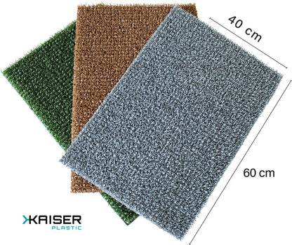  Kaiser Plastic Fußmatte | Für Außen Und Innen | 40 X 60 Cm | Farbe: Klassisch Grün