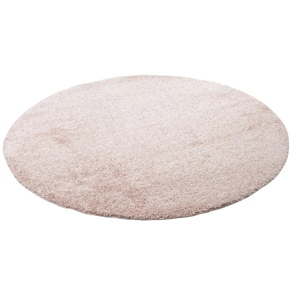  Hochflor Langflor Shaggy Teppich Aloha Rosa Rund, Größe:150 Cm Rund