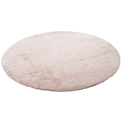  Hochflor Langflor Shaggy Teppich Aloha Rosa Rund, Größe:150 Cm Rund
