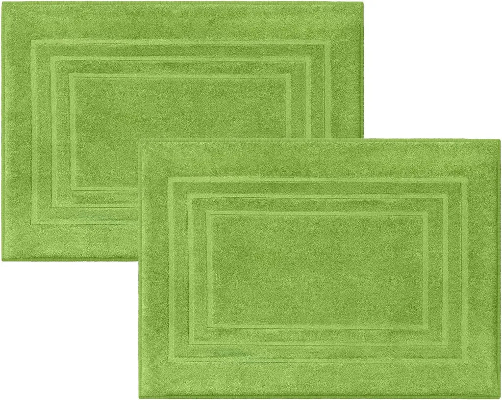  2er-Pack Frottee Duschvorleger 50x70 Cm Grün