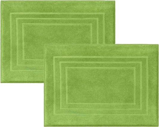  2er-Pack Frottee Duschvorleger 50x70 Cm Grün