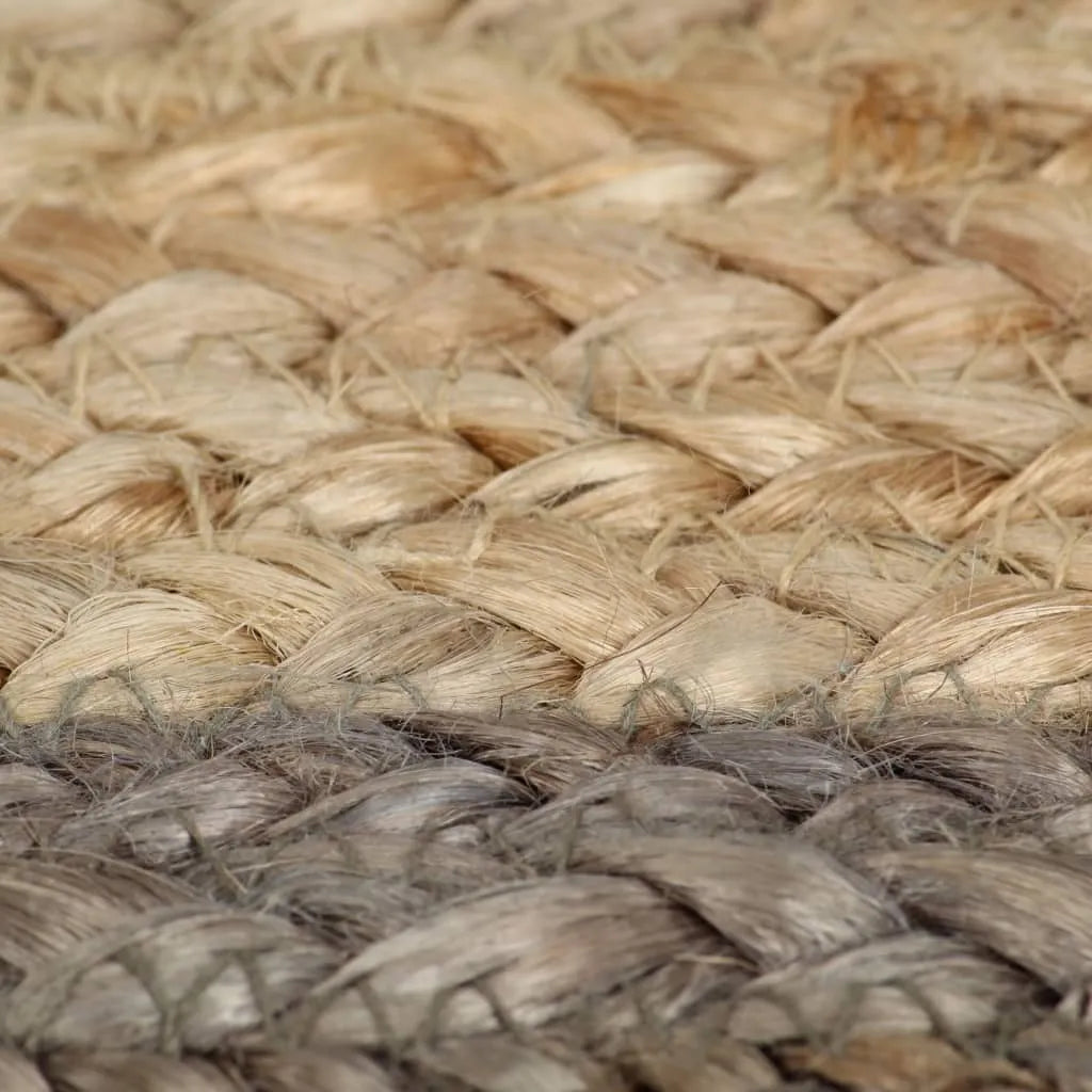  VidaXL Teppich Handgefertigt Jute Mit Grauem Rand 120 Cm
