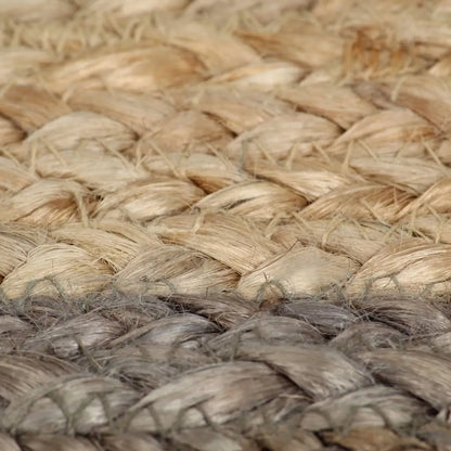  VidaXL Teppich Handgefertigt Jute Mit Grauem Rand 120 Cm