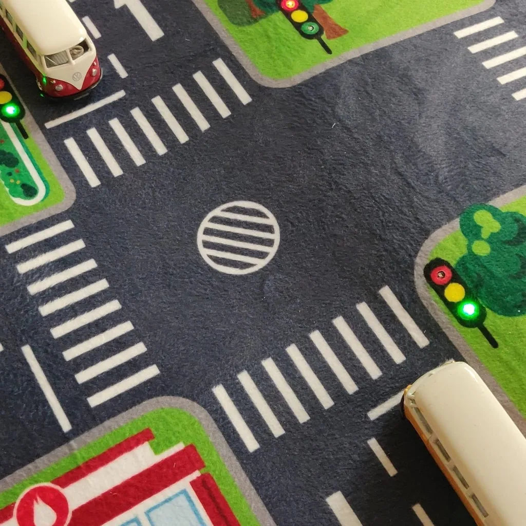  Kids Globe Spielteppich Mit LED-Ampeln 72x120 Cm