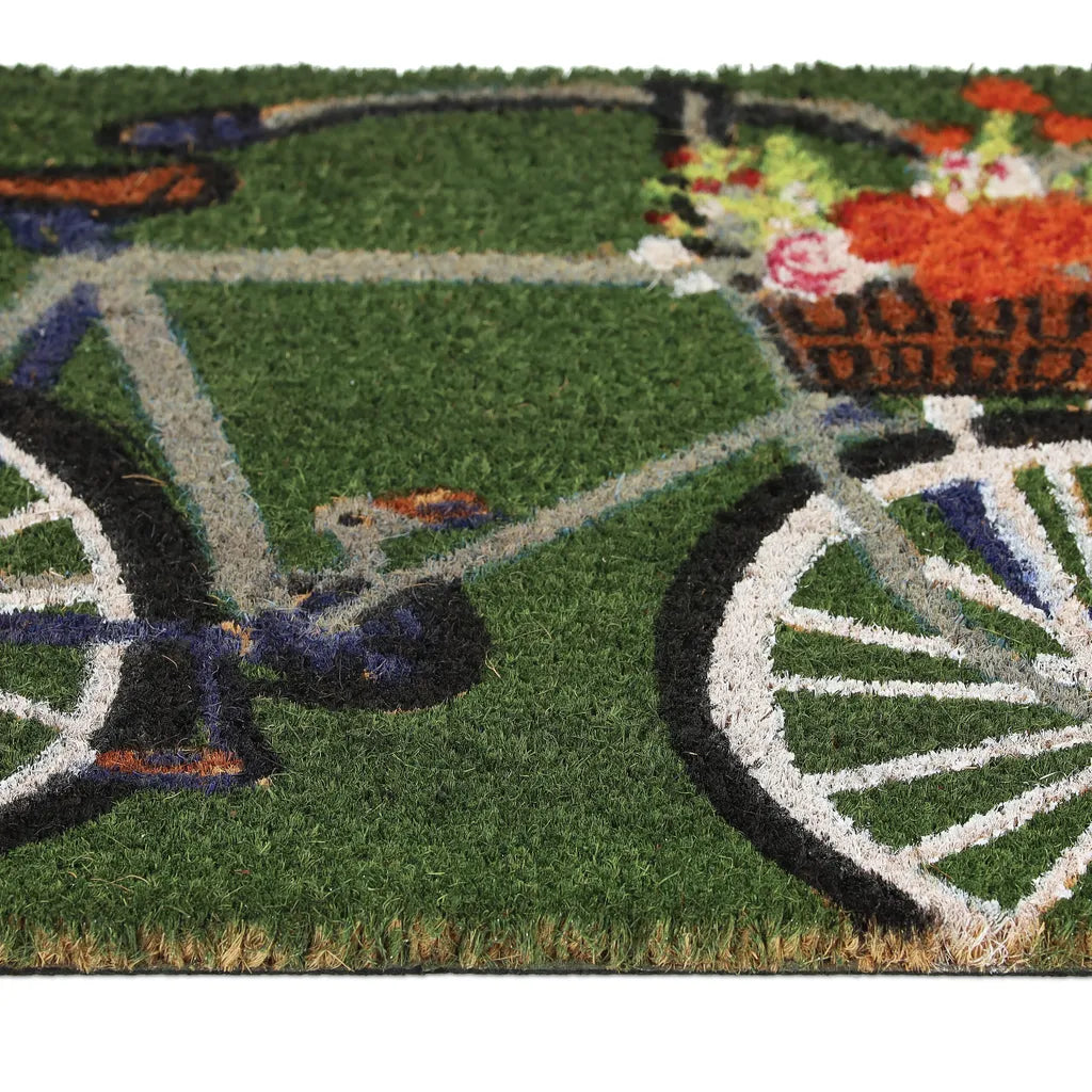  Relaxdays Kokos Fußmatte Fahrrad