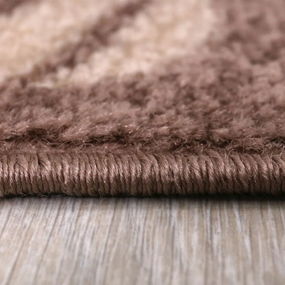  Küchenteppich Teppichläufer Coffee Modern Kaffee Design In Braun Beige Teppich Für Lounge Oder Küche, Maße:120x170 Cm
