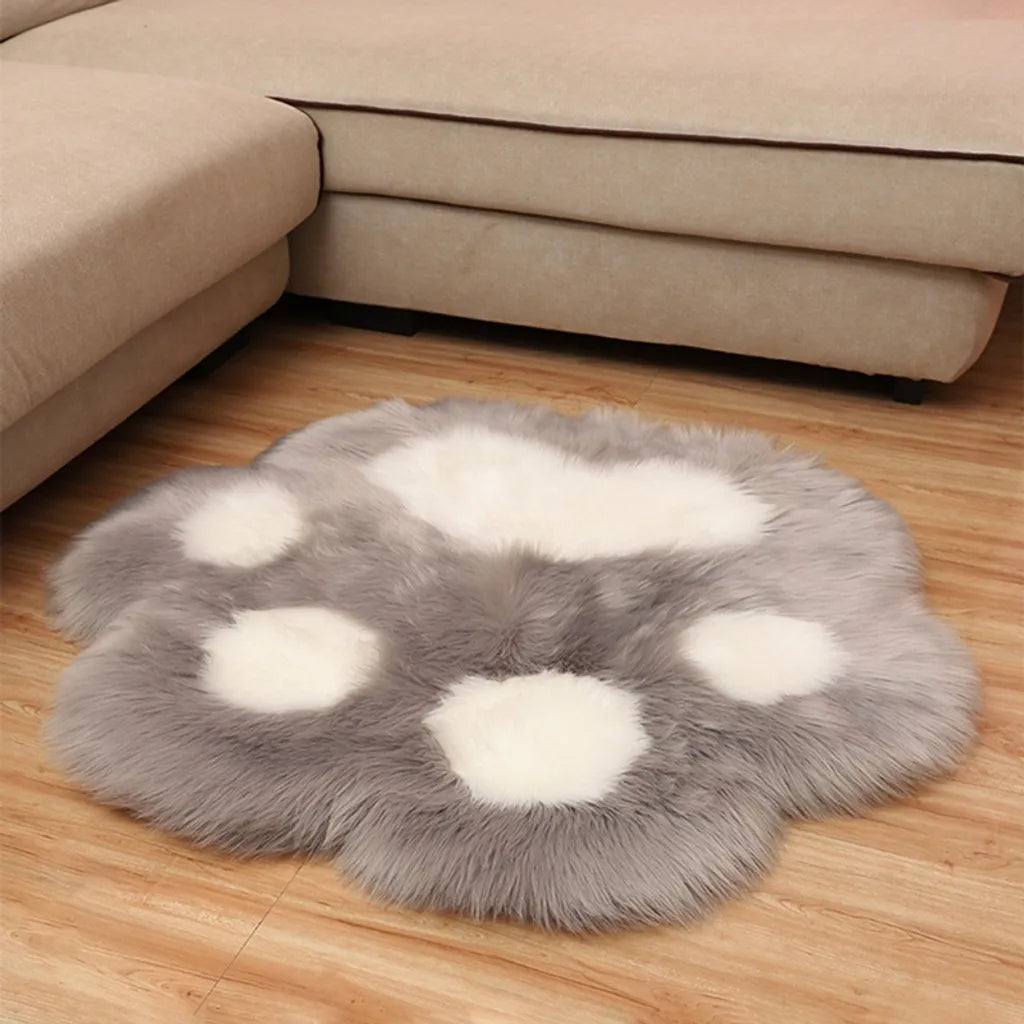  Grau Hochflorteppiche Flauschige Hochflor Langflor-Soft Teppich Anti-Rutsch Shaggy Wohnzimmer Teppiche