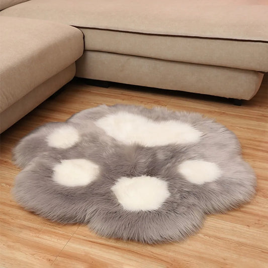  Grau Hochflorteppiche Flauschige Hochflor Langflor-Soft Teppich Anti-Rutsch Shaggy Wohnzimmer Teppiche