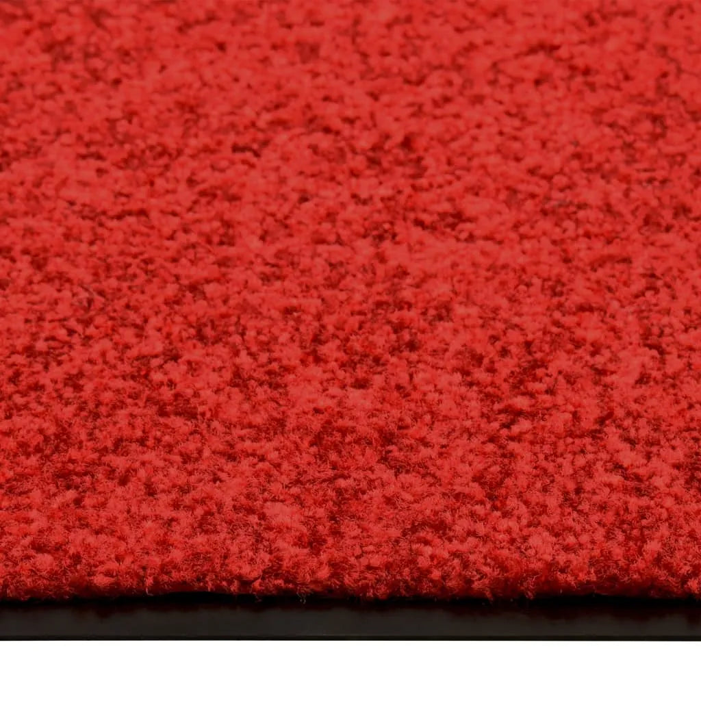  VidaXL Fußmatte Waschbar Rot 90x120 Cm
