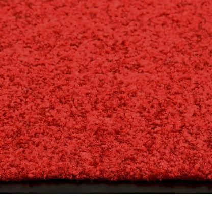  VidaXL Fußmatte Waschbar Rot 90x120 Cm