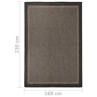  VidaXL Outdoor-Teppich Flachgewebe 160x230 Cm Dunkelbraun