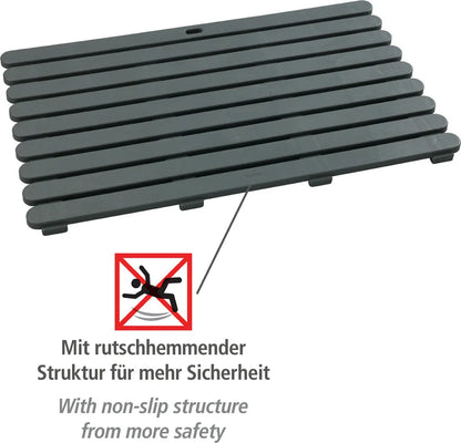 Wenko Badematte Indoor & Outdoor Grau, 50 X 80 Cm