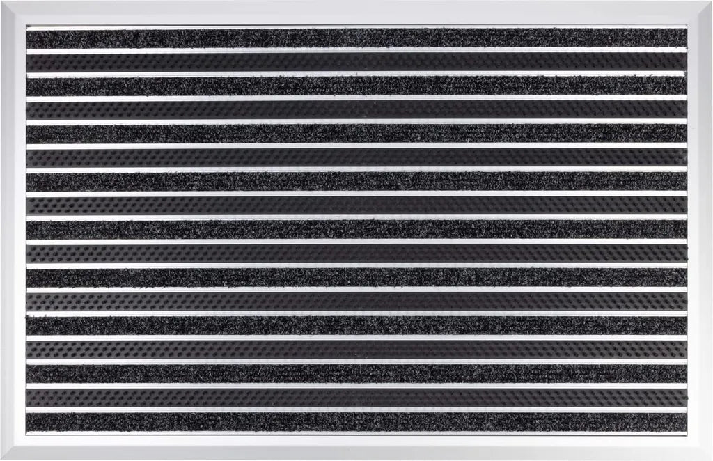  Alu-Fußmatte Spectral Textilfaser-Rips + Bürsten 54 X 83 Cm