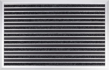  Alu-Fußmatte Spectral Textilfaser-Rips + Bürsten 54 X 83 Cm