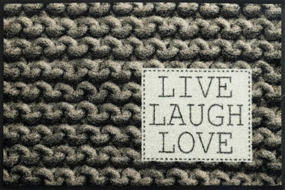  Wash+dry Fußmatte Live Laugh Love 50 X 75 Cm Waschbare Schmutzmatte