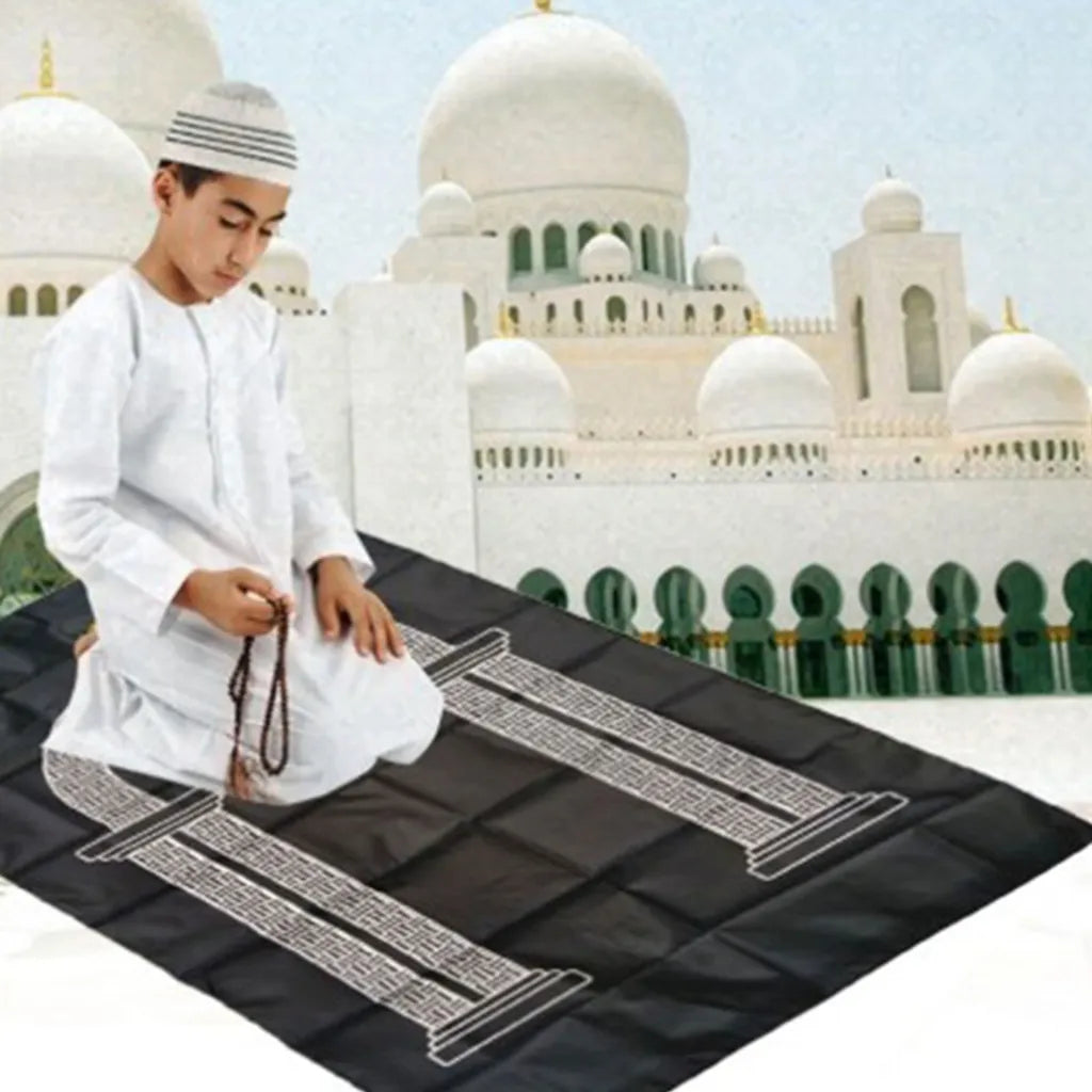  Muslimischer Gebetsteppich,Islamisch Türkischer Gebetsteppich,Islam Reise Tragbare Matte, Ramadan Teppich, Muslimische Perlen, Ramadan Geschenke 100*60cm