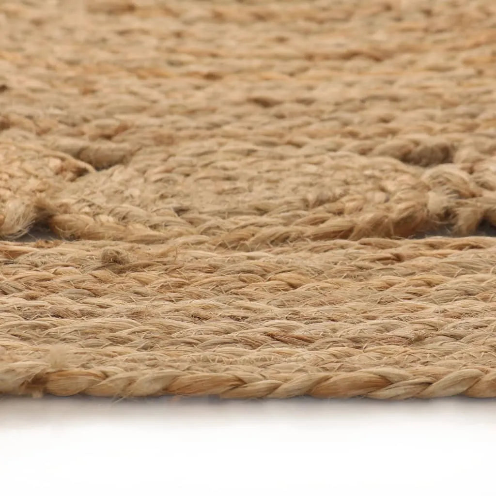  VidaXL Teppich Flechtmuster Jute 120 Cm Rund