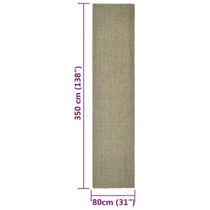  VidaXL Teppich Natur Sisal 80x350 Cm Taupe