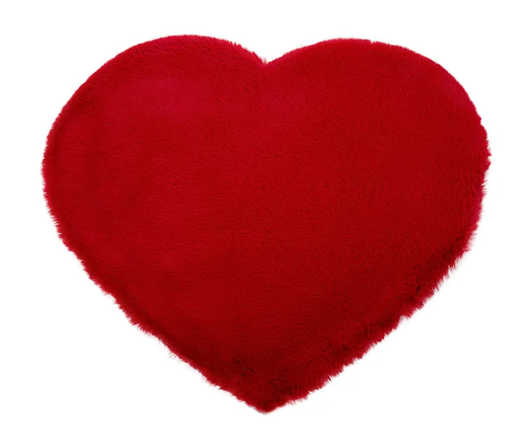 Teppich - Rot - 63 X 50 Cm - Herzform