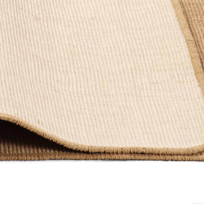  VidaXL Teppich Jute Mit Latexrücken 120 X 180 Cm Naturfarben