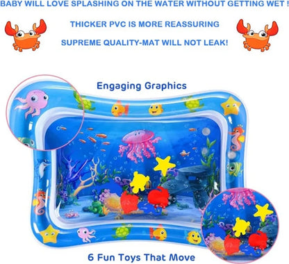  Wassermatte Baby Wasserspielmatte Baby Spielzeug 3 6 9 Monate Förderung Der Sensorische Entwicklung Ihres Babys 66 X 50cm