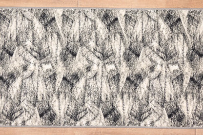  BRUSH Teppichläufer 67x600 Cm Kurzflor Designer Läufer In Grau Antirutsch Gel Basis Teppich