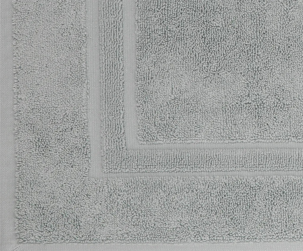  Betz Badvorleger Badematte Badteppich Duschvorlage "Füße" Größe 50x70 Cm Qualität 740g/m² 100%Baumwolle Farbe - Silber