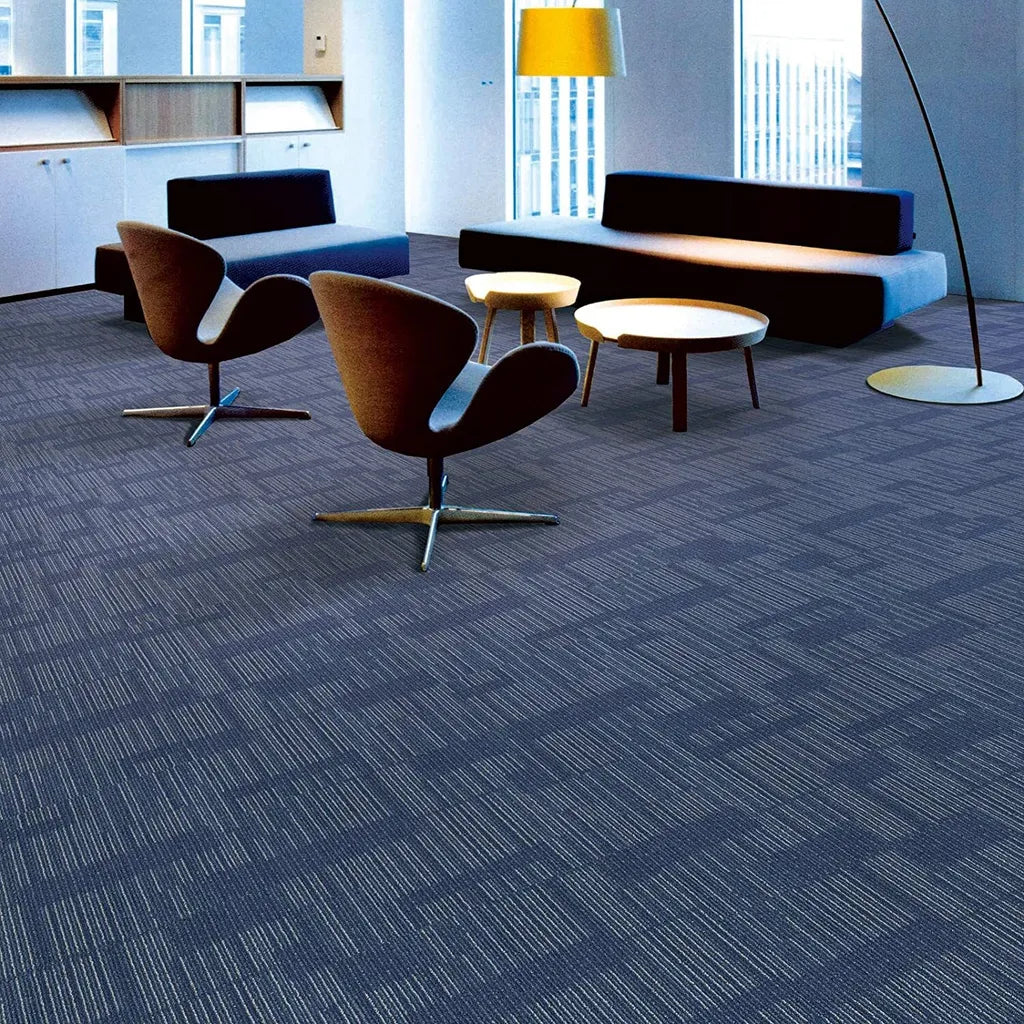  Teppichfliesen Linz Blau 05 50 X 50 Cm