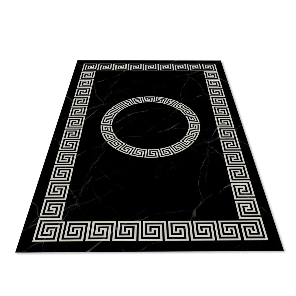  Teppich & Läufer Imperial Flach 7x Größen Schwarz & Silber 6mm HLO-JE45 160x230 Cm (3,68m²)