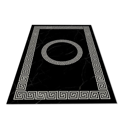  Teppich & Läufer Imperial Flach 7x Größen Schwarz & Silber 6mm HLO-JE45 160x230 Cm (3,68m²)