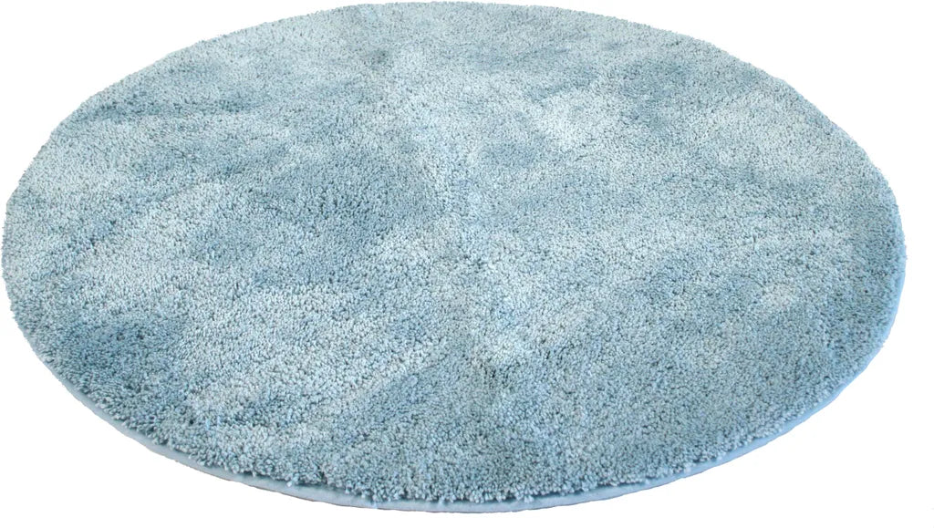  Mikrofaser-Badematte 90 Cm Rund, Hellblau 90cm